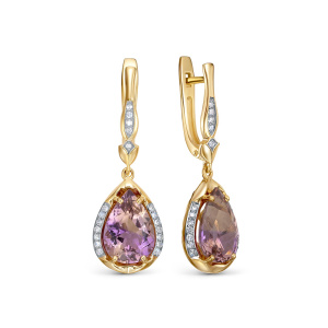 Серьги из золота Premium