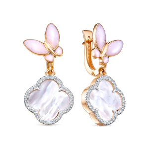 Серьги из золота Premium