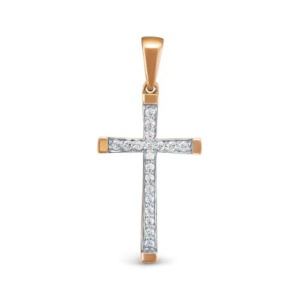 Крест из золота с бриллиантами