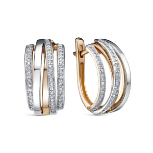 Серьги из золота с бриллиантами