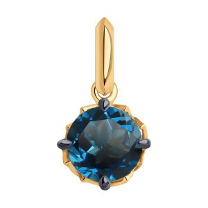 Подвеска из золота с полудрагоценными вставками