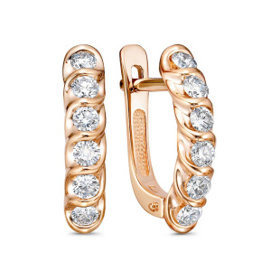 Серьги из золота с бриллиантами