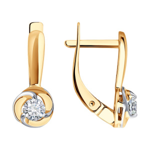 Серьги из золота с бриллиантами