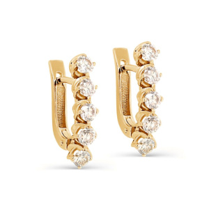 Серьги из золота с бриллиантами