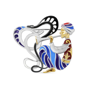 Брошь из серебра