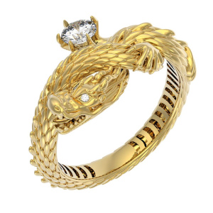 Кольцо из золота Premium