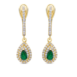 Серьги из золота Premium