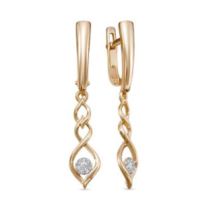 Серьги из золота с бриллиантами