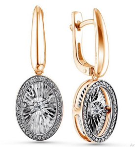 Серьги из золота с бриллиантами