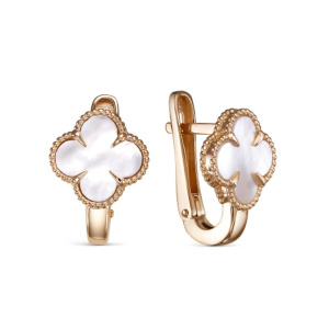 Серьги из золота с полудрагоценными вставками