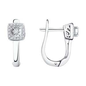 Серьги из золота с бриллиантами