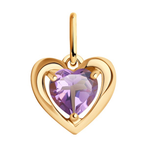 Подвеска из золота с полудрагоценными вставками