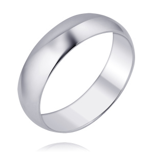Обручальное кольцо из серебра