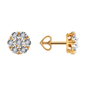 Серьги из золота с бриллиантами