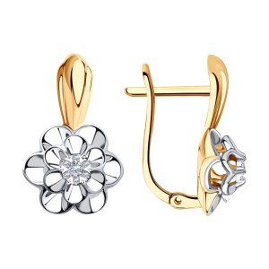 Серьги из золота с бриллиантами