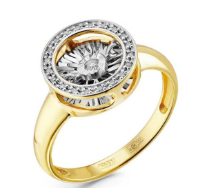 Кольцо из золота с бриллиантами