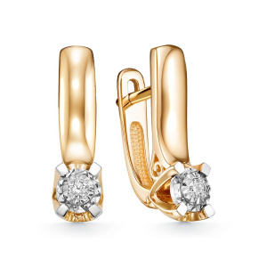 Серьги из золота с бриллиантами