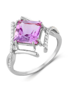 Кольцо из серебра с полудрагоценными вставками