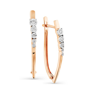 Серьги из золота с бриллиантами