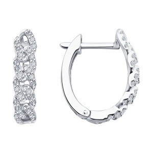 Серьги из золота с бриллиантами