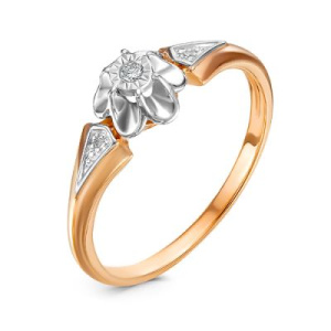 Кольцо из золота с бриллиантами