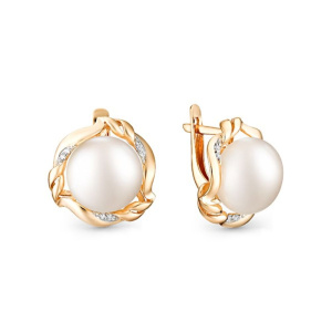 Серьги из золота с полудрагоценными вставками