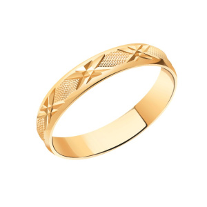 Обручальное кольцо из золота