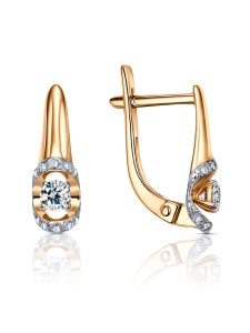 Серьги из золочённого серебра