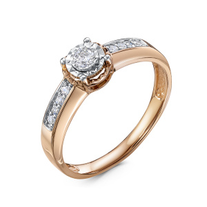 Кольцо из золота с бриллиантами