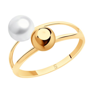 Кольцо из золота с полудрагоценными вставками