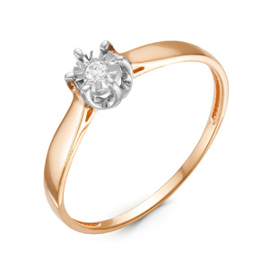 Кольцо из золота с бриллиантами