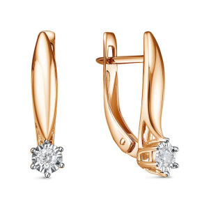 Серьги из золота с бриллиантами