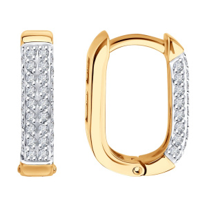 Серьги из золота с бриллиантами