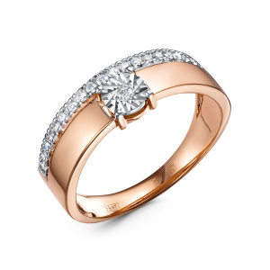 Кольцо из золота с бриллиантами