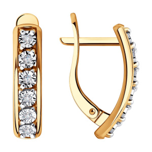 Серьги из золота с бриллиантами