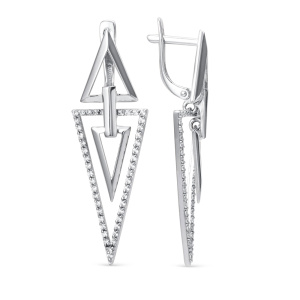 Серьги из белого золота