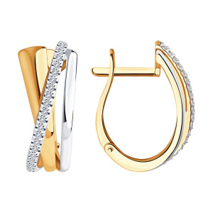 Серьги из золота с бриллиантами