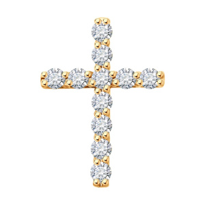Крест из золота с бриллиантами