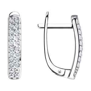 Серьги из золота с бриллиантами