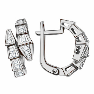 Серьги из белого золота