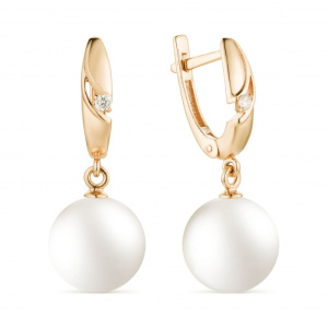 Серьги из золота с полудрагоценными вставками