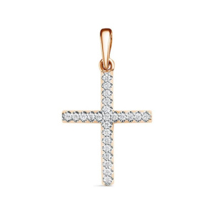 Крест из золота с бриллиантами