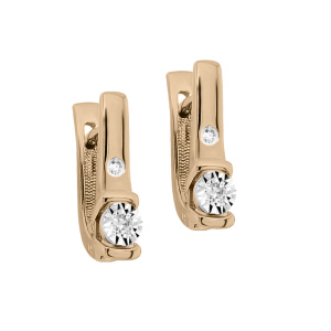 Серьги из золота с бриллиантами