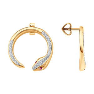 Серьги из золота с бриллиантами