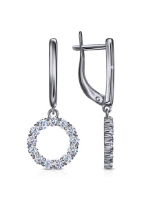 Серьги из белого золота