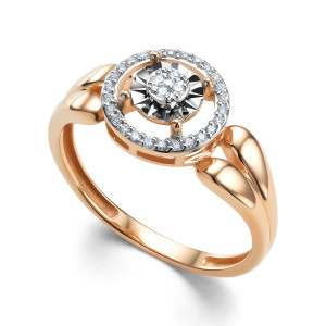 Кольцо из золота с бриллиантами