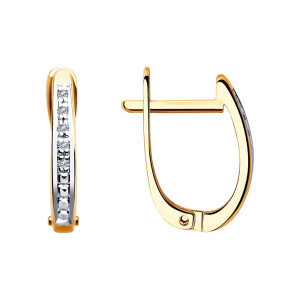 Серьги из золота с бриллиантами