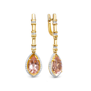 Серьги из золота Premium