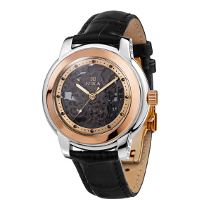 Часы из серебра с золотом