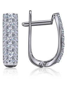 Серьги из белого золота